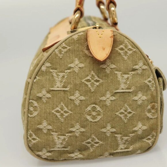 LOUIS VUITTON Monogram Denim Neo Speedy Hand Bag Riken M95215 LV Auth 127689V - Picture 6 of 14